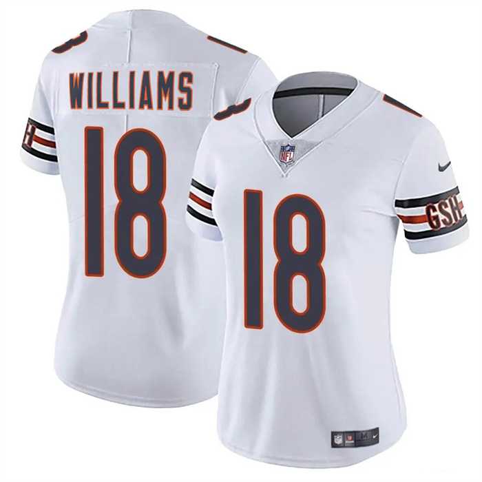 Women's Chicago Bears #18 Caleb Williams White 2024 Draft Vapor Stitched Jersey Dzhi,We sell and wholesale Women's Chicago Bears #18 Caleb Williams White 2024 Draft Vapor Stitched Jersey Dzhi on line form chian!